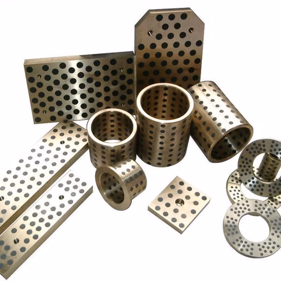 Центробежное литье Cuzn25al5 бронзовая безмасляная втулка с графитовой втулкой подшипника индивидуального размера