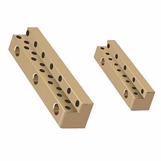 Бронзовая направляющая пластина с графитовыми заглушками Подшипниковая втулка Бронзовая втулка Безмасляный подшипник