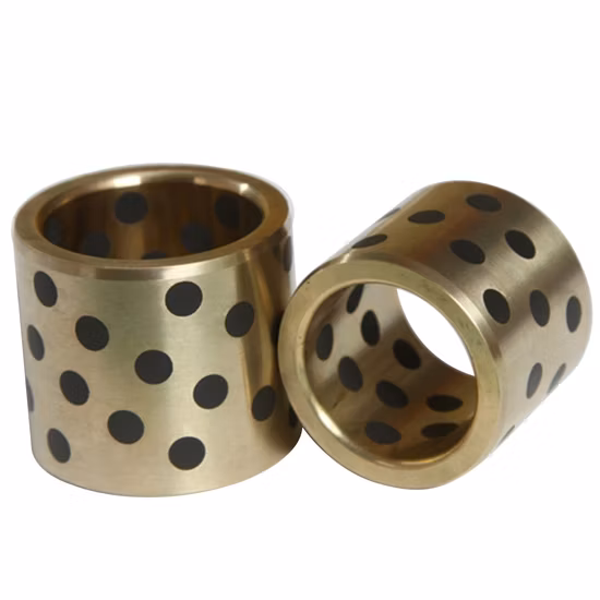 Бронзовая втулка подшипника с твердой смазкой Подшипниковая втулка Бронзовая втулка Безмасляный подшипник